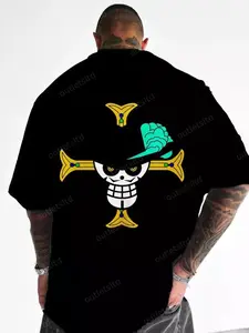 Mihawk Oversized Loose Anime Large Print T-Shirt