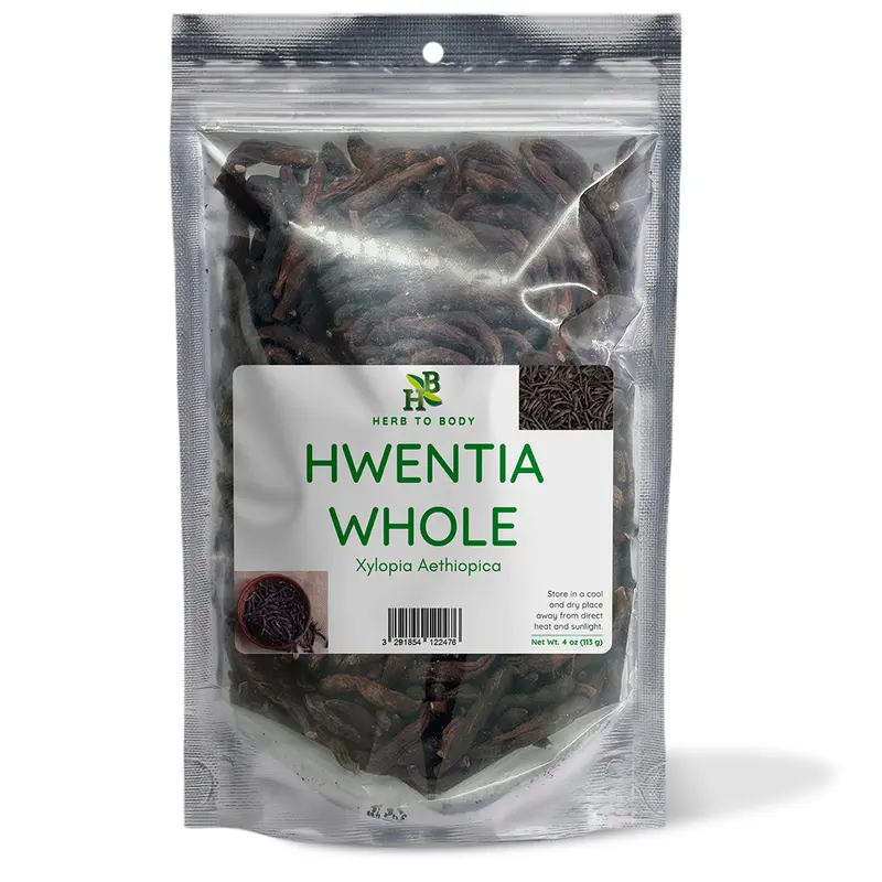 Hwentia Whole (Grains of Selim) 0.25lb (4 oz/113g) Dried Whole Pods, Aromatic Plant-Based Spice, Artificial Color-Free Flavor Enhancer for West African Cuisine Porridges & Stews