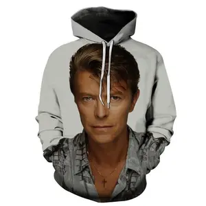 Pemagear David Bowie 3D All Over Print Hoodie