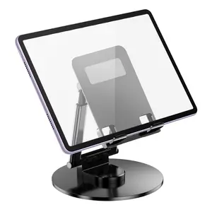 Tablet Stand for iPad Stand Holder, Foldable Home Office Desk Accessories Travel for iPad Holder, Fits 4.7-12.9" Computer Steel