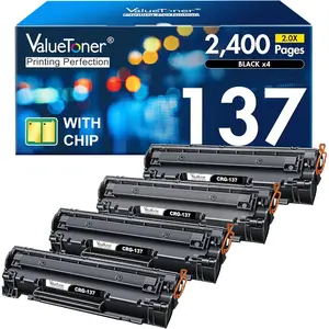 Compatible Toner Cartridge Replacement For Canon 137 Black Toner Cartridge 9435B001AA For ImageClass D570, MF242dw, MF244W, MF247dw, MF249dw, MF236n, MF232w, LBP151dw, MF227dw, MF210 (Black, 4-Pack)
