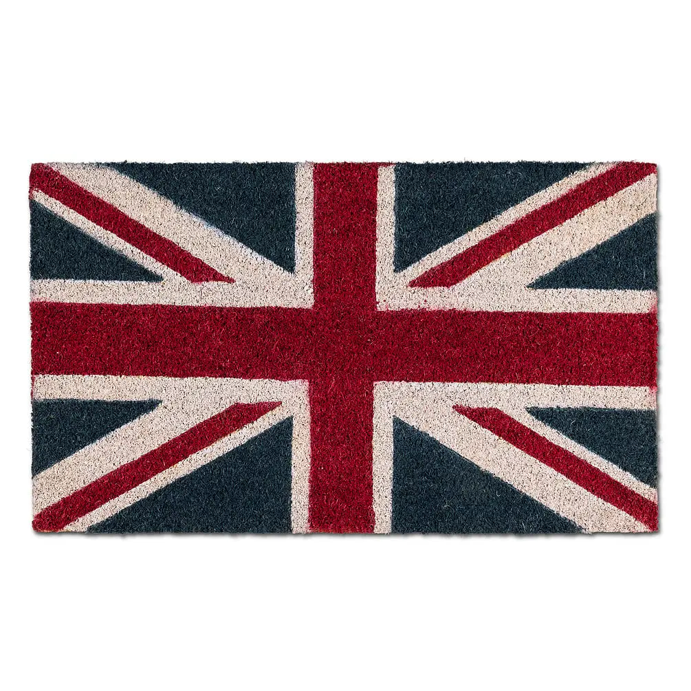 18 x 30 in. Union Jack Flag Doormat, Blue & Red