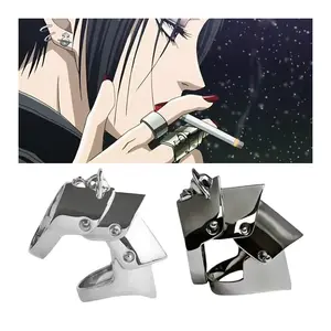 Anime Oosaki Nana Cosplay Metal Ring Armor Knuckle Finger Rings Adult Unisex Punk Hiphop Jewelry Accessories Prop