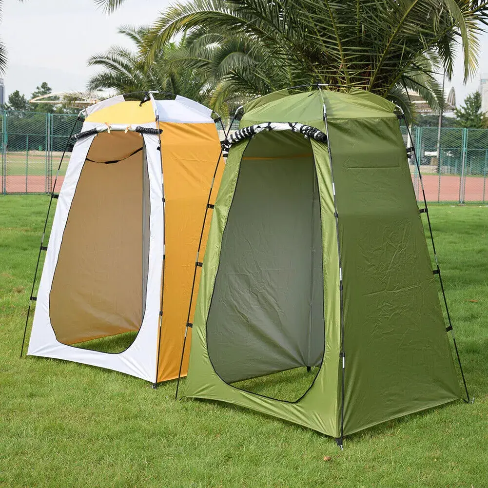 Portable Pop Up Privacy  Shower Tent， Pop-Up Tent for Camping and More, Suitable for Hiking, Fishing, Beach, Camping, Spring, Summer Outdoor Activitie