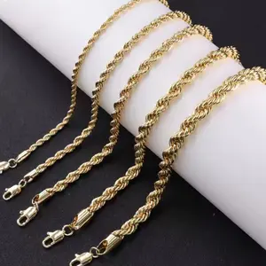 Rope Bracelets 14k Gold Plated