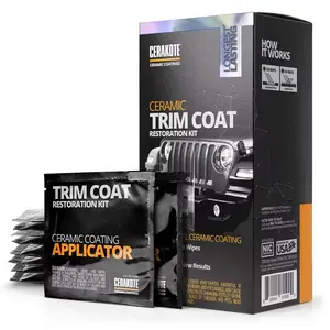 CERAKOTE Ceramic Trim Coat Restoration Kit with Applicator Wipes for Longest Lasting Results