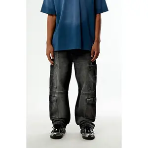 Pacsun Men's Dylan Baggy Jeans Cargo Faded Black