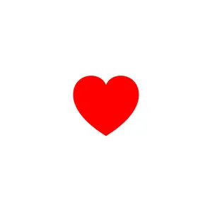 Heart Stickers 1in to 45in Wall, floor, winsow and Vehicle