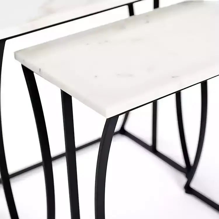 Marble Nesting Accent Tables, Set of 2
