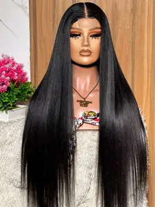 Natural 30-Inch Soft Wig, 180% Density, 13x4 Lace Front, Straight Hair, Pre-Attached, No Glue, Suitable for Daily Use, Women