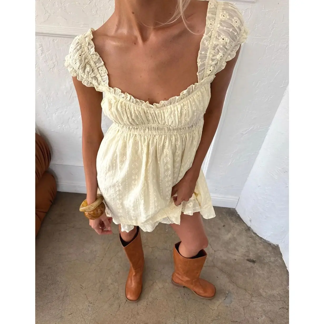Princess Polly Carlita Mini Dress Yellow