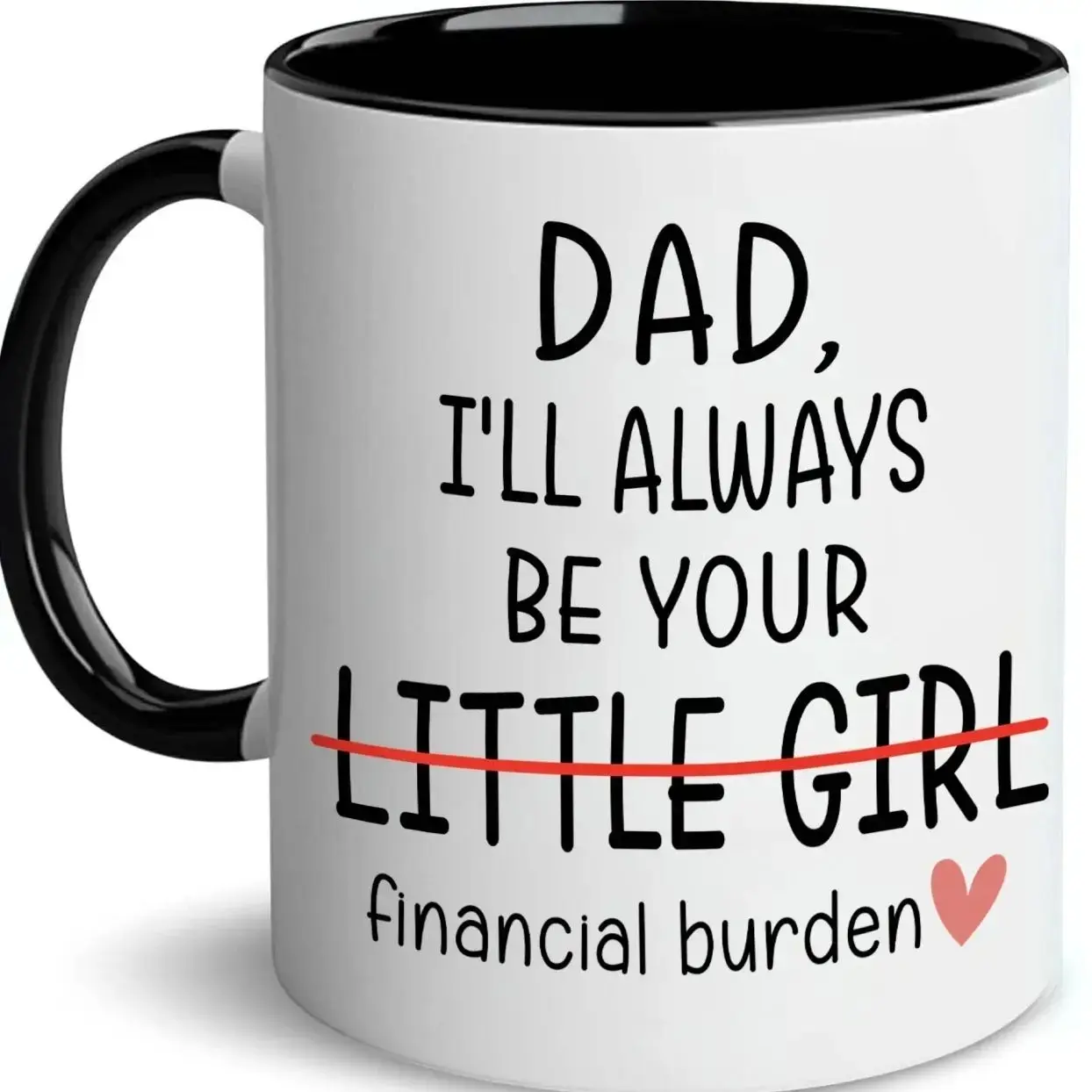 I Will Always Be Your Financial Burden Mug, Funny Mug For Dad , Gift Cup To Dad, Funny FiNancial Burden Daughter Mug For Dad, Christmas Gifts For Him