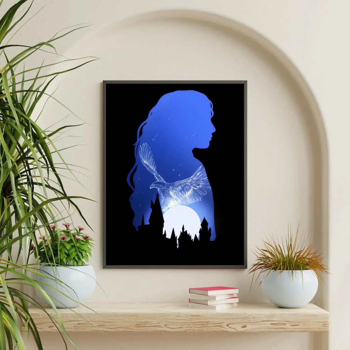 Ravenclaw Poster, Hogwarts Houses Wall Art, Potterheads Gifts, Hogwarts Wall Art, Wizarding World Art, Classic Fashion, Timeless
