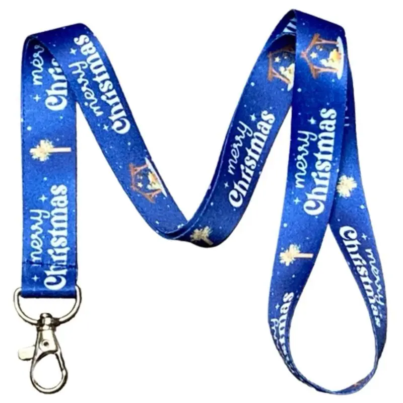 Execucat Lanyard - Merry Christmas (Nativity Scene) - ID Badge Holder & Keychain