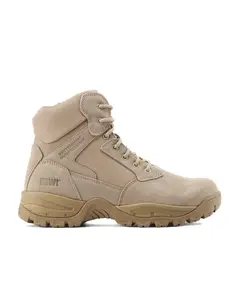 Kiwi Rugged Sand Suede Mid-Cut 6" Steel Toe Zipped Water Resistant Tactical Boots [R60000]