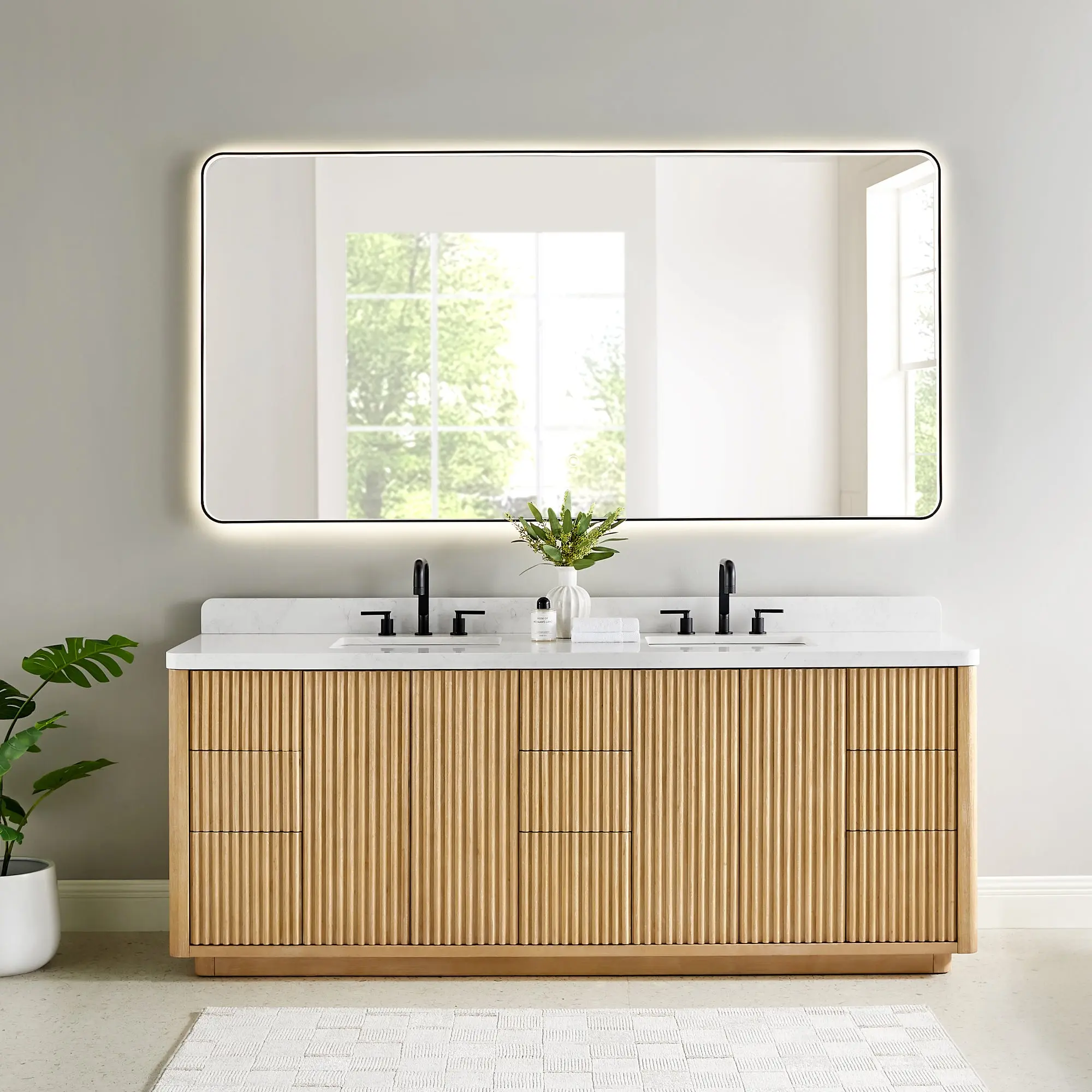 Clayton 84" double vanity with top
