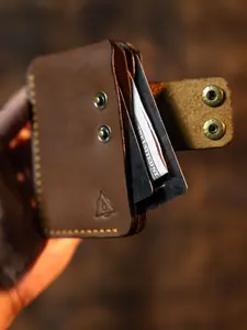 Handmade High Quality Leather Wallet Slim Elegant Design Hand Stitched Burnished Edges Bifold for Cards & Cash Perfect Gift for Anniversaries Christmas Birthday Valentine's Day Gift