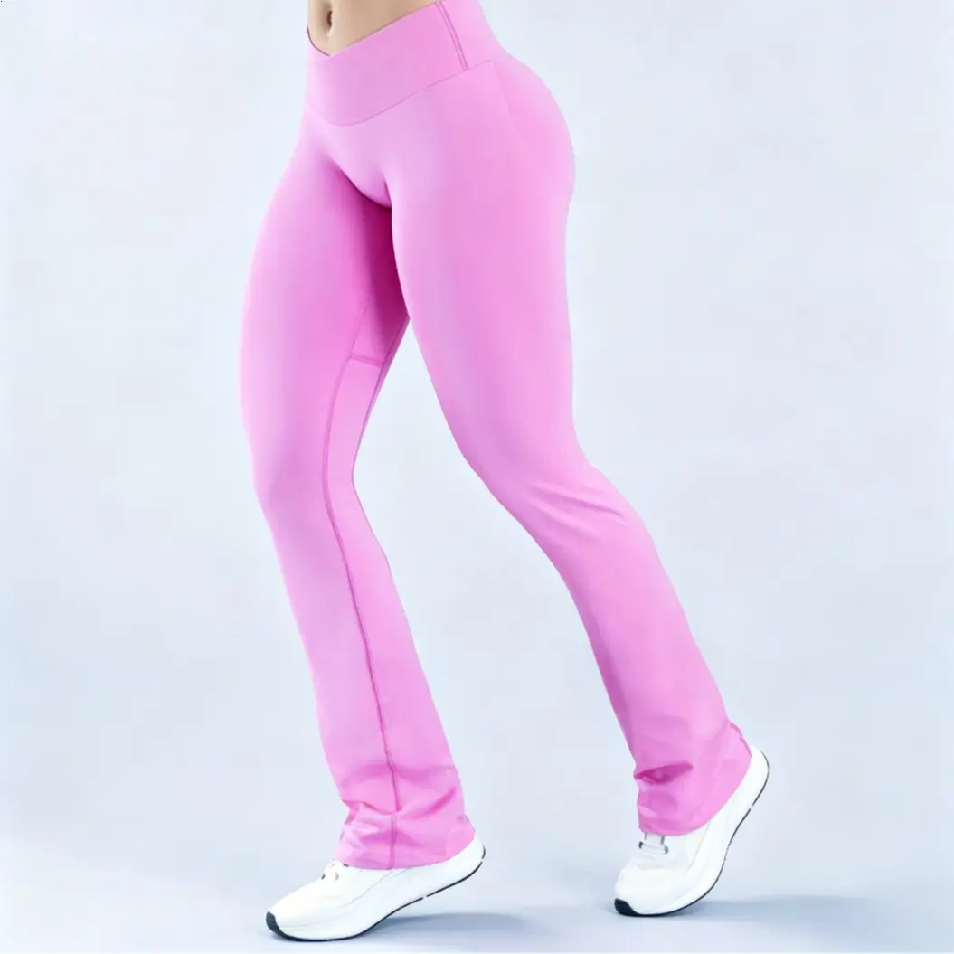 Blossom Pink Flare Leggings