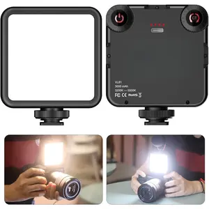 3C9-DLP024    VL-81 3000mAh Bi-Color LED Video Light w Softbox - 3200K-5600K+CRI95 Rechargeable Camera Light, 3 Cold Shoe Mount for DSLR/GoPro/Sony/Canon/iPhone, Vlog Filming TikTok Live & Photography