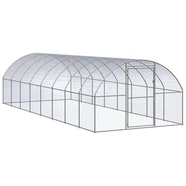 Spacious Galvanized structured Chicken Coop for Outdoor Poultry