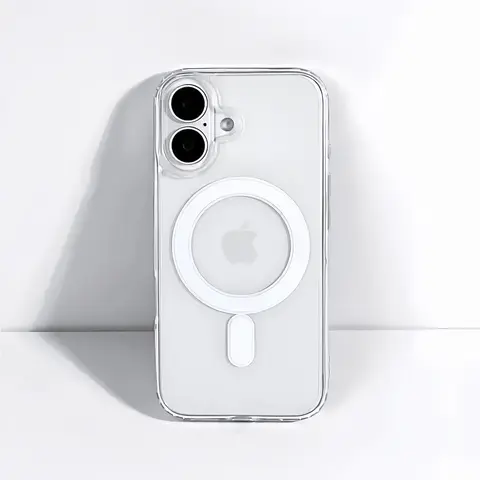 MagSafe Wireless Smartphone Case for iPhone 18,17,16,15,14,13,12 Pro, ProMax, Plus - Transparent Luxury Polycarbonate, Shockproof Military-Grade Anti-Drop, Ultra-Slim Silicone Cellphone Accessory
