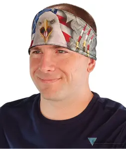 Chop Top Doo Wrap – Bold Biker Bandana with Sublimation Print - Scrap Metal Eagle