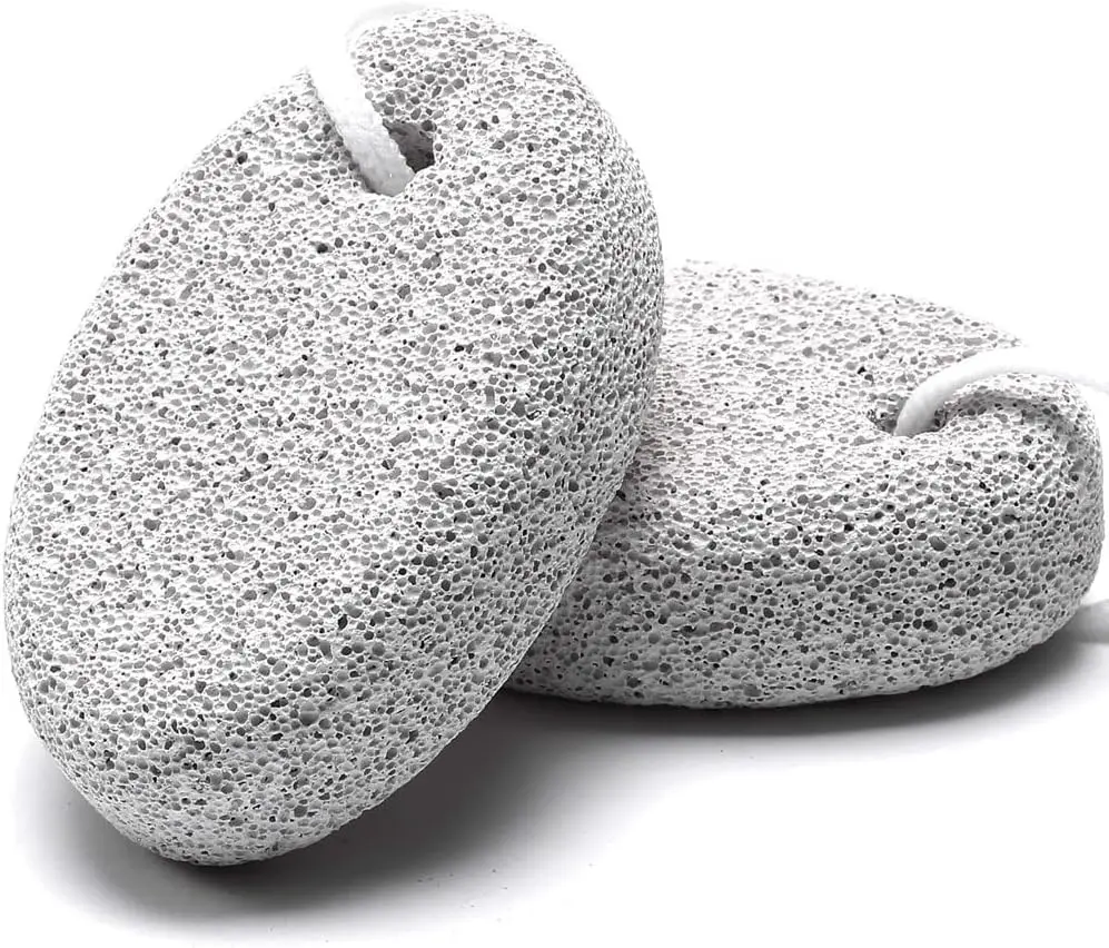 2PCS Natural Pumice Stone for Feet, HOOMBOOM Lava Pedicure Tools Hard Skin Callus Remover for Men\/Women Feet and Hands - Natural Foot File Exfoliation to Remove Dead Skin
