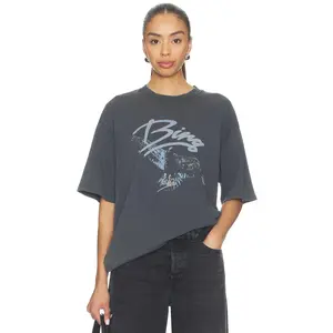 ANINE BING Kent Eagle Tee in Washed Black