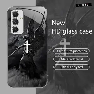 Suitable for [Galaxy A54] Jesus New stylish high quality glass protective case affordable anti-drop anti-fingerprint-888
