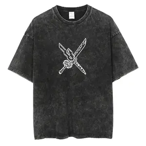 Strongest in JJK Oversized Vintage T-shirts V3, Acid Wash Shirt,Anime Clothing, Gif for men, Y2K shirts