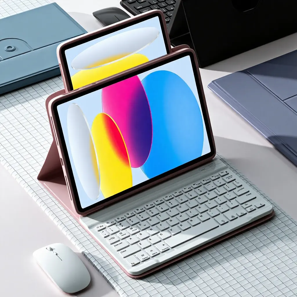 SPALLO Magnetic Tablet Keyboard Case, for iPad Pro M5/M4 2025/2024 11-Inch, Compatible with iPad A16 11th, 10th Generation & iPad Air 7th 2024, 6th-4th Gen - 360° Rotatable Cover- Backlit, Rechargeable Wireless Keyboard Case for iPad 10.2