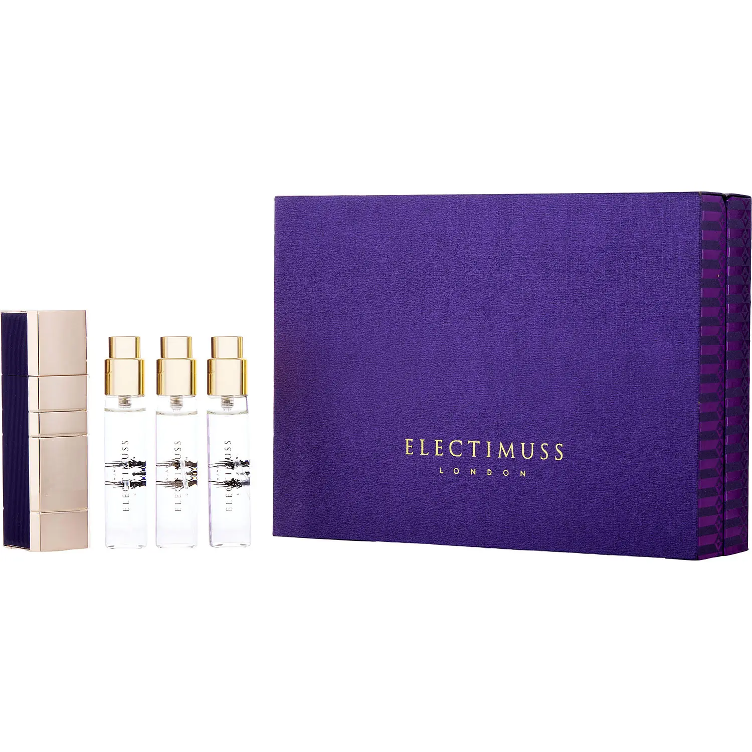 Electimuss Trajan Set-Pure Parfum Travel Spray 0.34 Oz X3 & Atomizer For Unisex