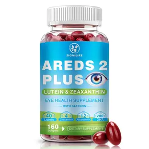 AREDS 2 Plus Eye Vitamins with 40mg Lutein, 4mg Zeaxanthin & 12mg Astaxanthin + Vitamins C E, Saffron & DHA - Blue Light Protection & Eye Health Support, Eyebright - 160 Softgels