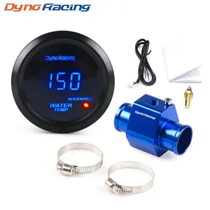 2 Inch 52mm Car Digital Water Temperature Gauge, Water Temperature Meter with Water Temp Joint Pipe Sensor Adapter, Temp Probe, Car Accessories
