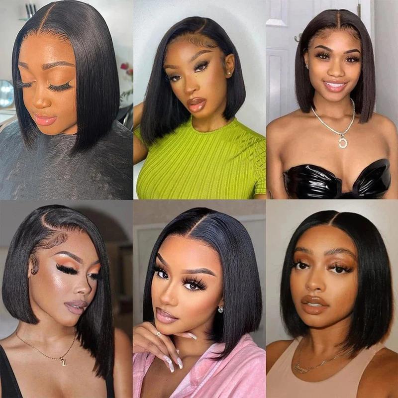 24K Extensions 13x4 Lace Frontal Wig Bobo Medium Straight Hair 10-16inch Short Straight Bob Wig Straight Brazilian 100% Human Hair Bobo