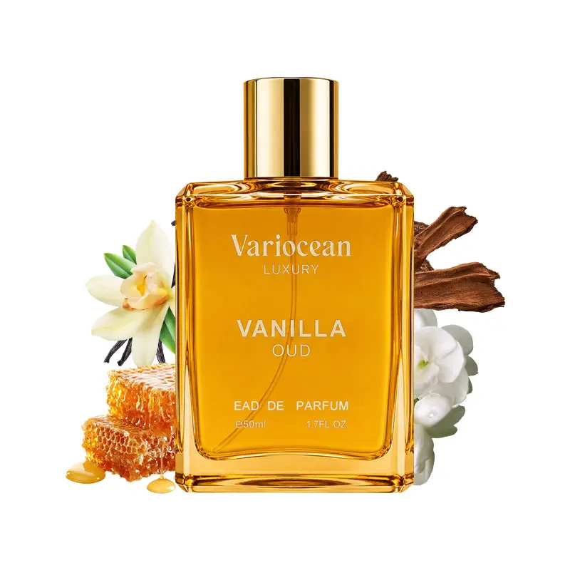 Variocean Luxury's Honey Oud EDP  Perfume 50ml (1.7 fl oz) | Long-Lasting Unisex Scent | Patchouli, Vanilla, Bergamot | Floral & Spicy Fragrance
