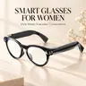 JEYUIN Round-Frame Smart Glasses, Unisex AI Bluetooth Audio Glasses, Open-Ear Design, Hands-Free Calling, Stylish Everyday Glasses, Capable of Taking Photos and Videos