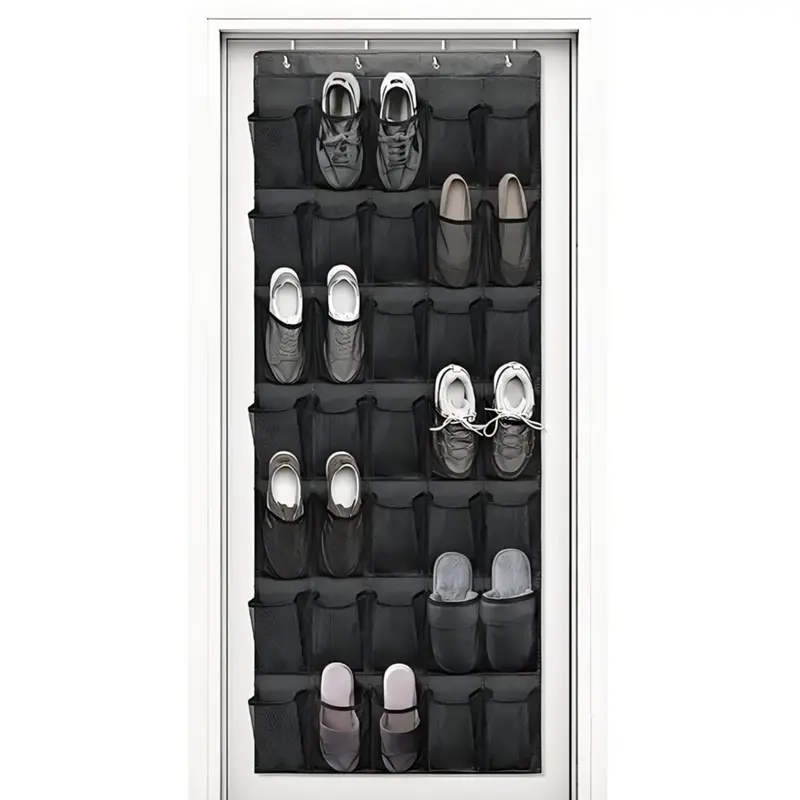 Door Hanging Storage Bag, Multi-Layer Shoe Rack, Non-Woven Fabric Closet Organizer, Space Saving Home Storage Solution, Fabric Storage Units