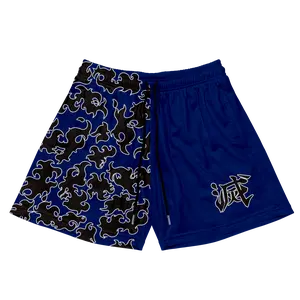 Destroy Kanji Shorts - Dark Blue
