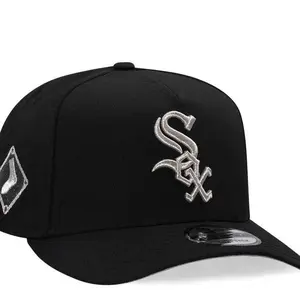 2026 Trending Sox Casual Khaki Fabric Hat with Embroidered Baseball Cap, Snapback Design, Unisex Style, Quality-Checked for All Seasons