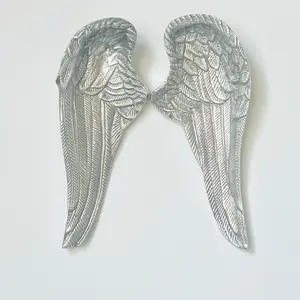 Angel Wings for Wall Decoration - Handcrafted Pewter - Unique Mexican Design - Perfect for Home and Office - Wall Hanging Art