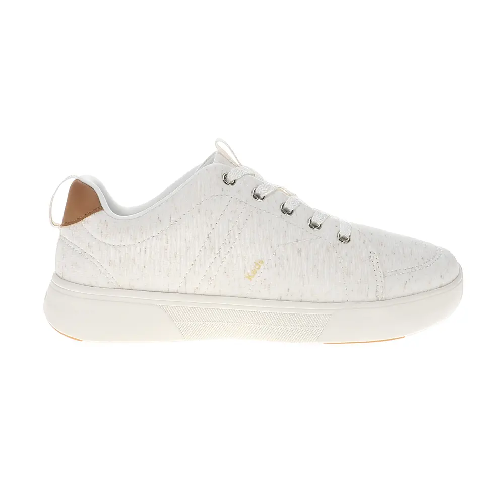 Keds Womens Blisswalk Jersey Lace Up Sneakers Shoes Casual - Off White