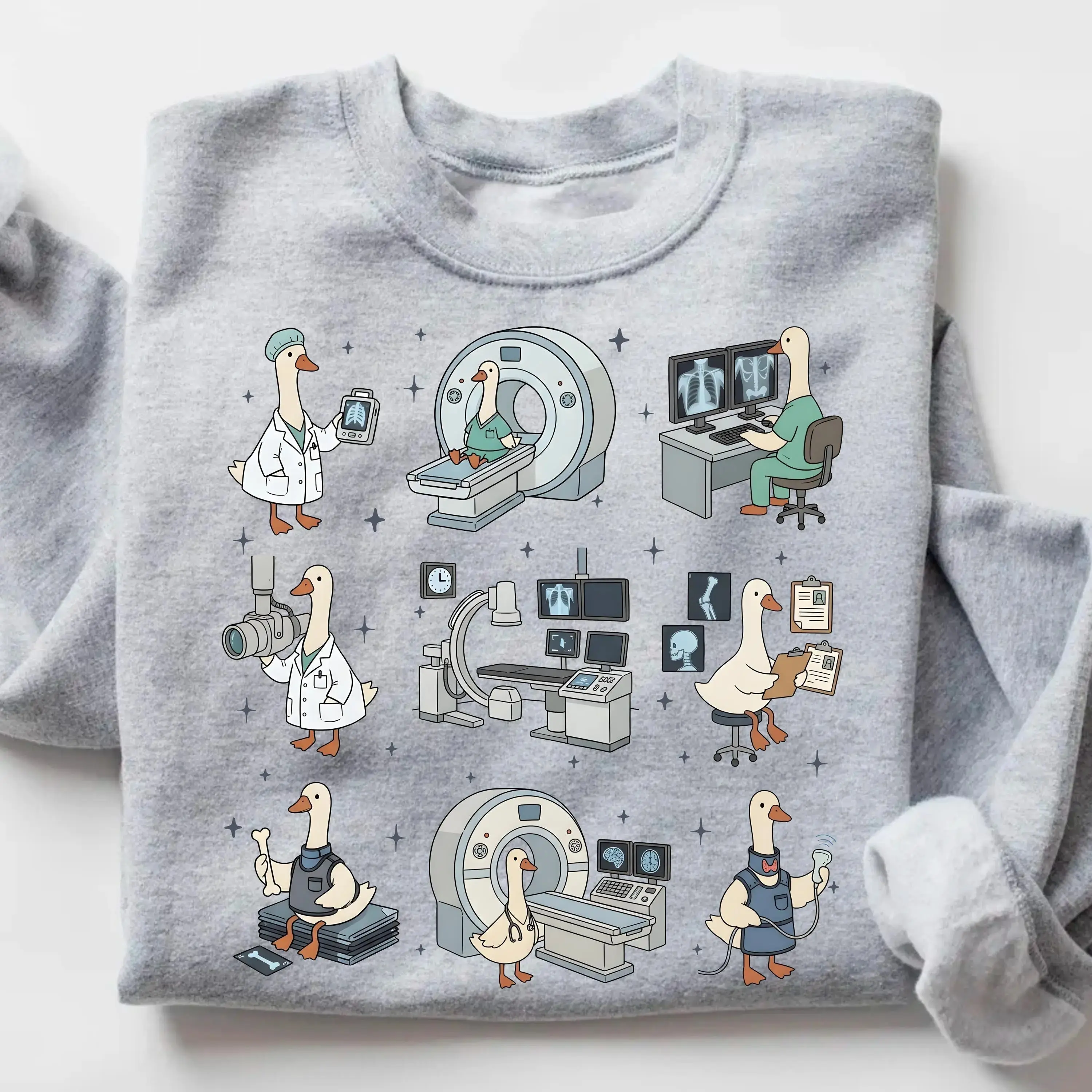 Radiology Tech Silly Goose Sweatshirt, Funny Rad Tech Student Gift, XRay Sweater, Radiologist Tech Graduation Sweater