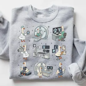 Radiology Tech Silly Goose Sweatshirt, Funny Rad Tech Student Gift, XRay Sweater, Radiologist Tech Graduation Sweater