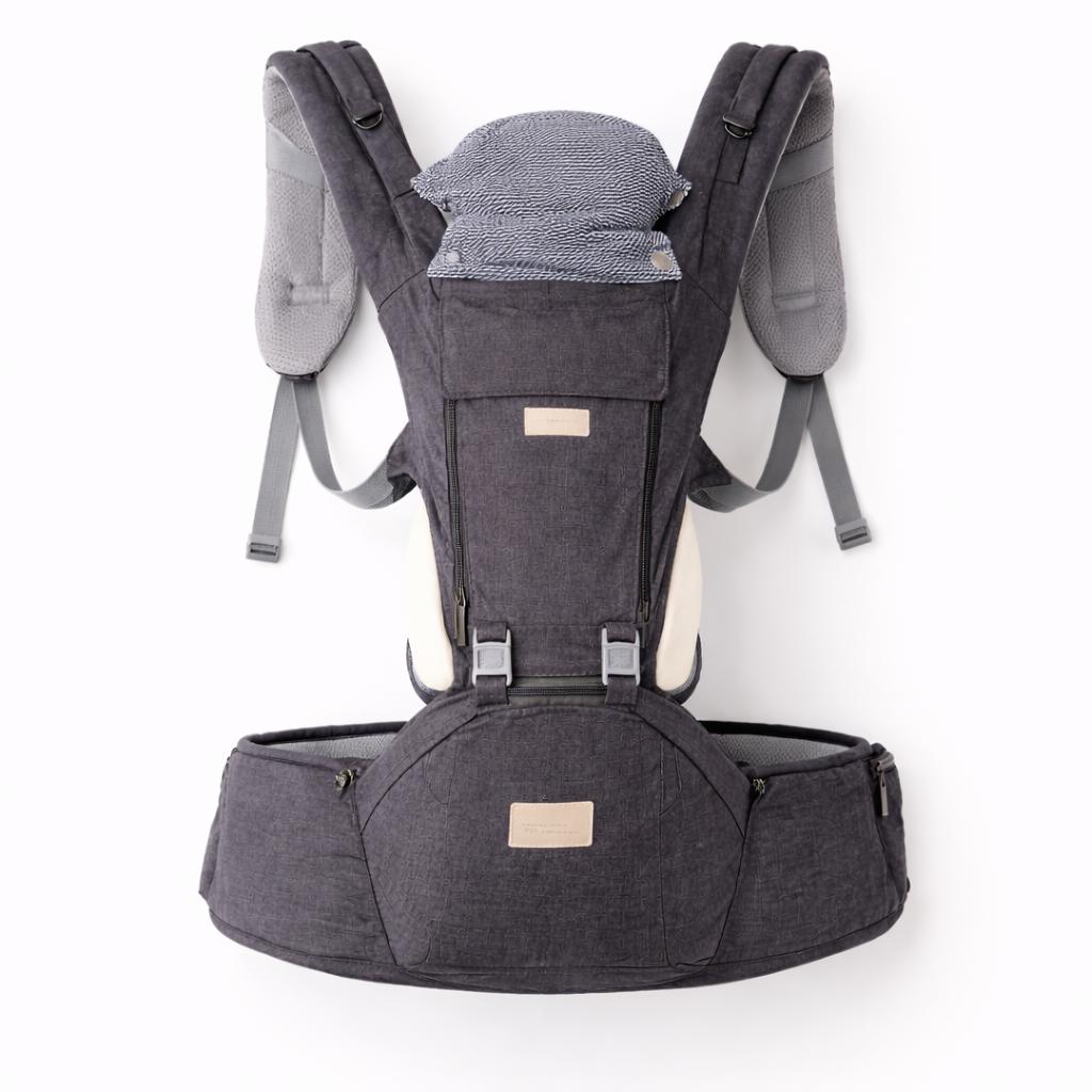 Ergonomic Baby Carrier with Hip Seat, Multiple Carry Positions, Lumbar Support, Breathable Soft Fabric, for New Parents, Newborn to Toddler Carrier for Travel & Daily Outings