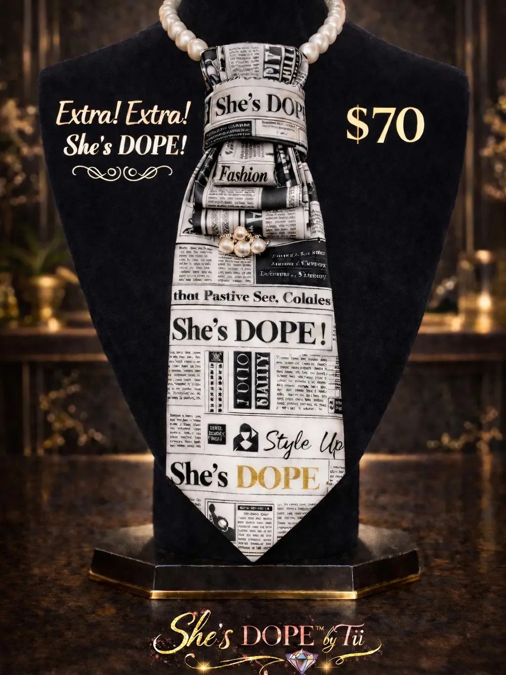 Extra Extra She's DOPE Necktie