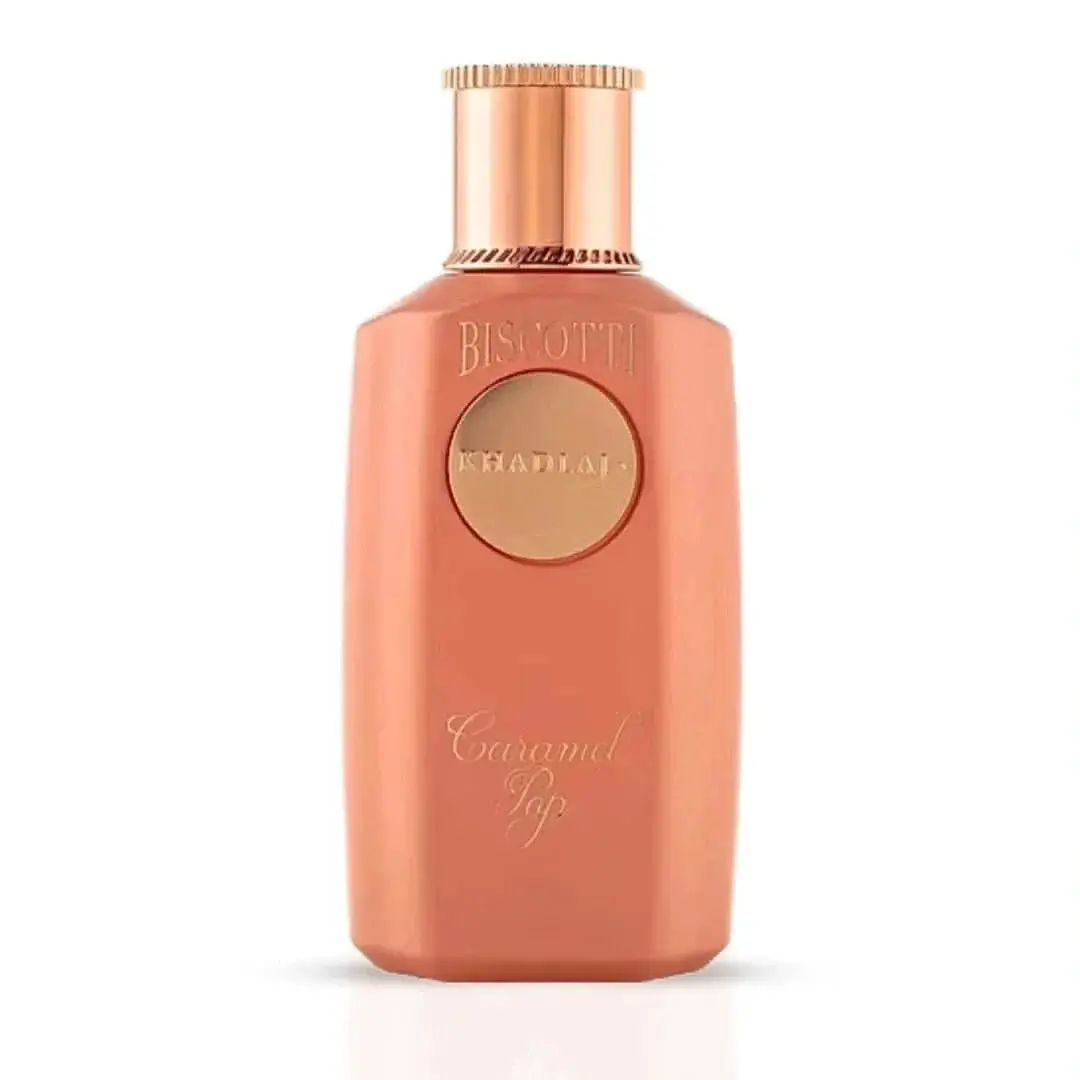 Biscotti Caramel Pop Eau de Parfum Spray 100ml (3.4 oz) by Khadlaj Perfumes (Velvet Pouch)