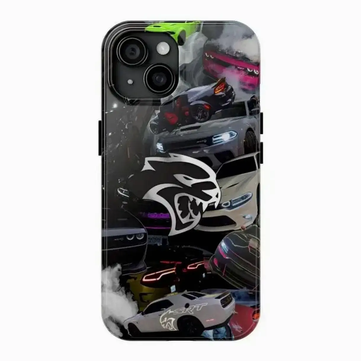 Hellcat Redeye SRT Tough Phone Case, Shockproof Drop Protection for iPhone 11 12 13 14 15 16 17 Pro Max Plus