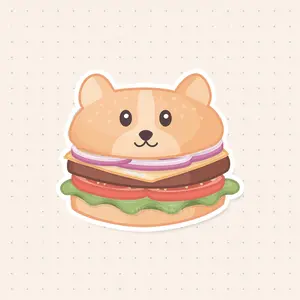 Corgburger Sticker