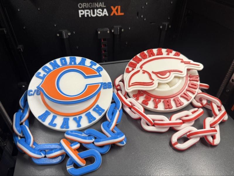 3d Printed SPINNING Graduation Rally Championship Chain Player of the Game I Custom I Sports MVP Baseball Football Cheer Wedding Concert